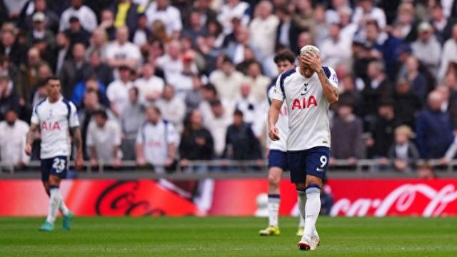 英超热刺13轮不胜积分遭反超 保级边缘仅剩1分